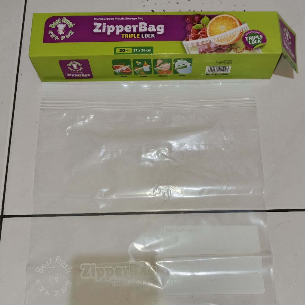 Plastik ZipperBag 27x28 (20pcs)
