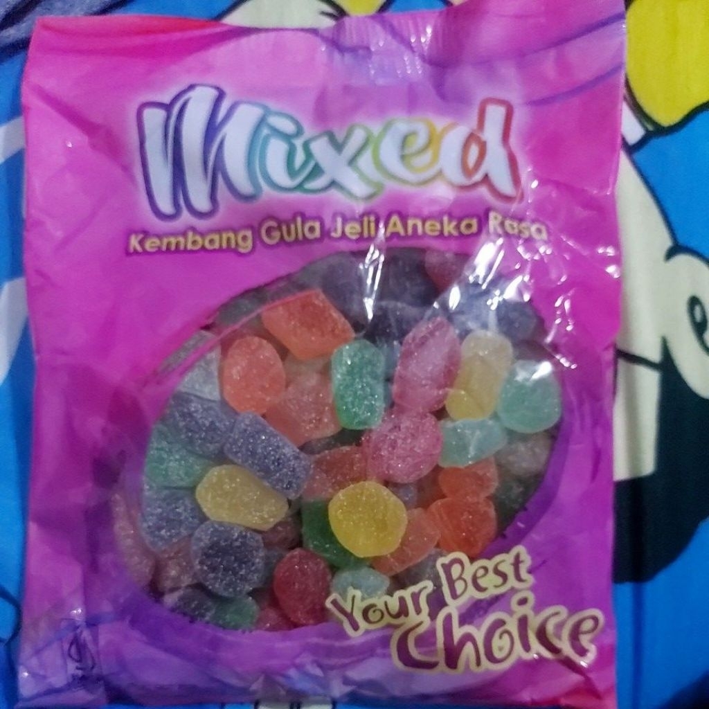 

mixed / permen lunak / jelly aneka rasa berat 1 kg