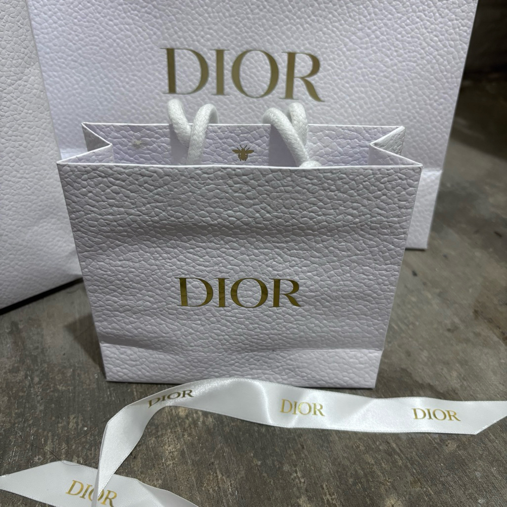 

paper bag dior small + pita