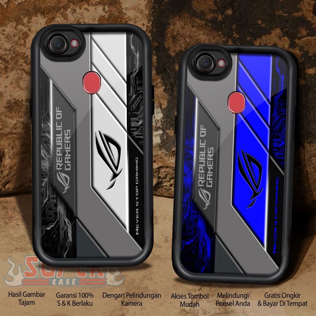 Case Premium Compatible For OPPO F7 Motif [ ROG2 ] Casing Softcase glossy Anti Jamur