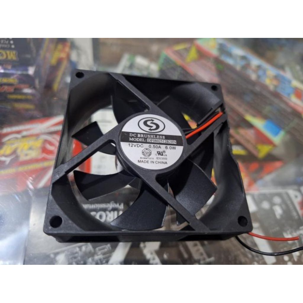 KIPAS COOLING FAN HIGH SPEED 8X8CM DC12V Dc Brushless MURAH