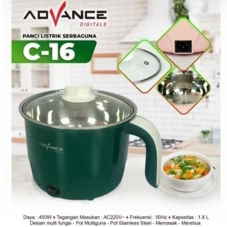 Panci listrik serbaguna advance