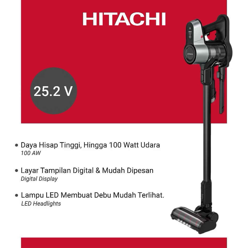 HITACHI VACUUM CLEANER CORDLESS PX-V100N - VACUUM HITACHI PX-V100N - VACUN HITACHI