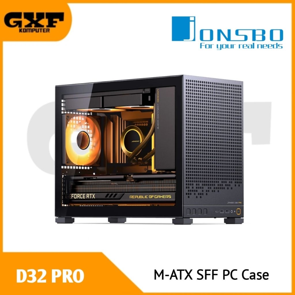 JONSBO D32 PRO Black M-ATX SFF PC Case