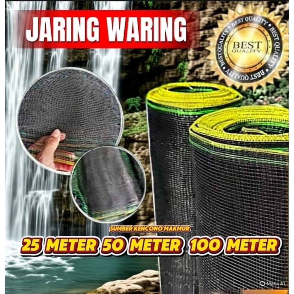 TERPAL PRO.ID - Waring 1 Roll 100 Meter| Waring 1 Roll 50 Meter|Waring 1 Roll 25 Meter | Bahan Awet