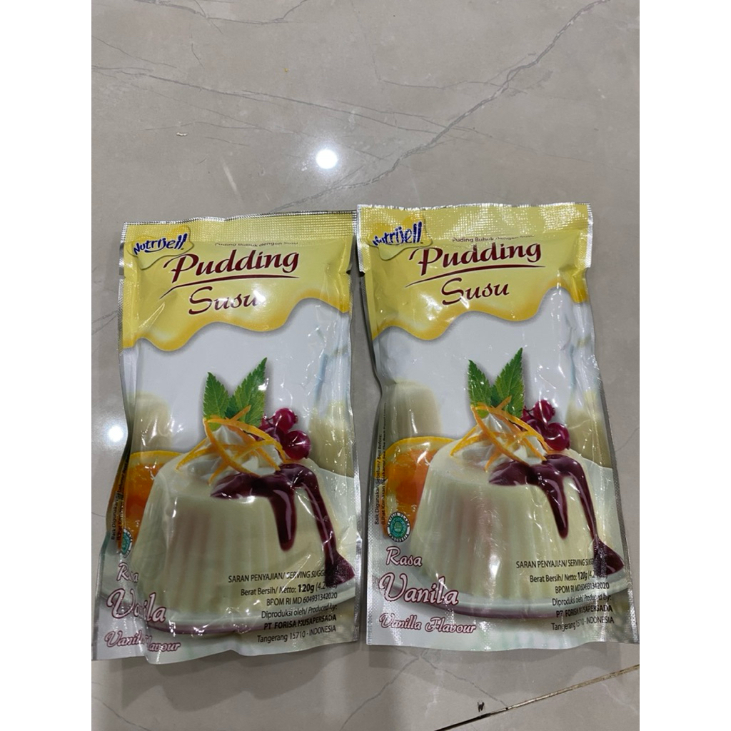 

Pudding Susu Nutrijell rasa Vanila/Mangga/Belgian Chocolate