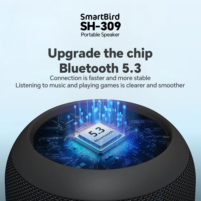 NEW SmartBird Speaker SH309 Mini Portable Wireless Bluetooth Small Audio RGB Colorful Lighting