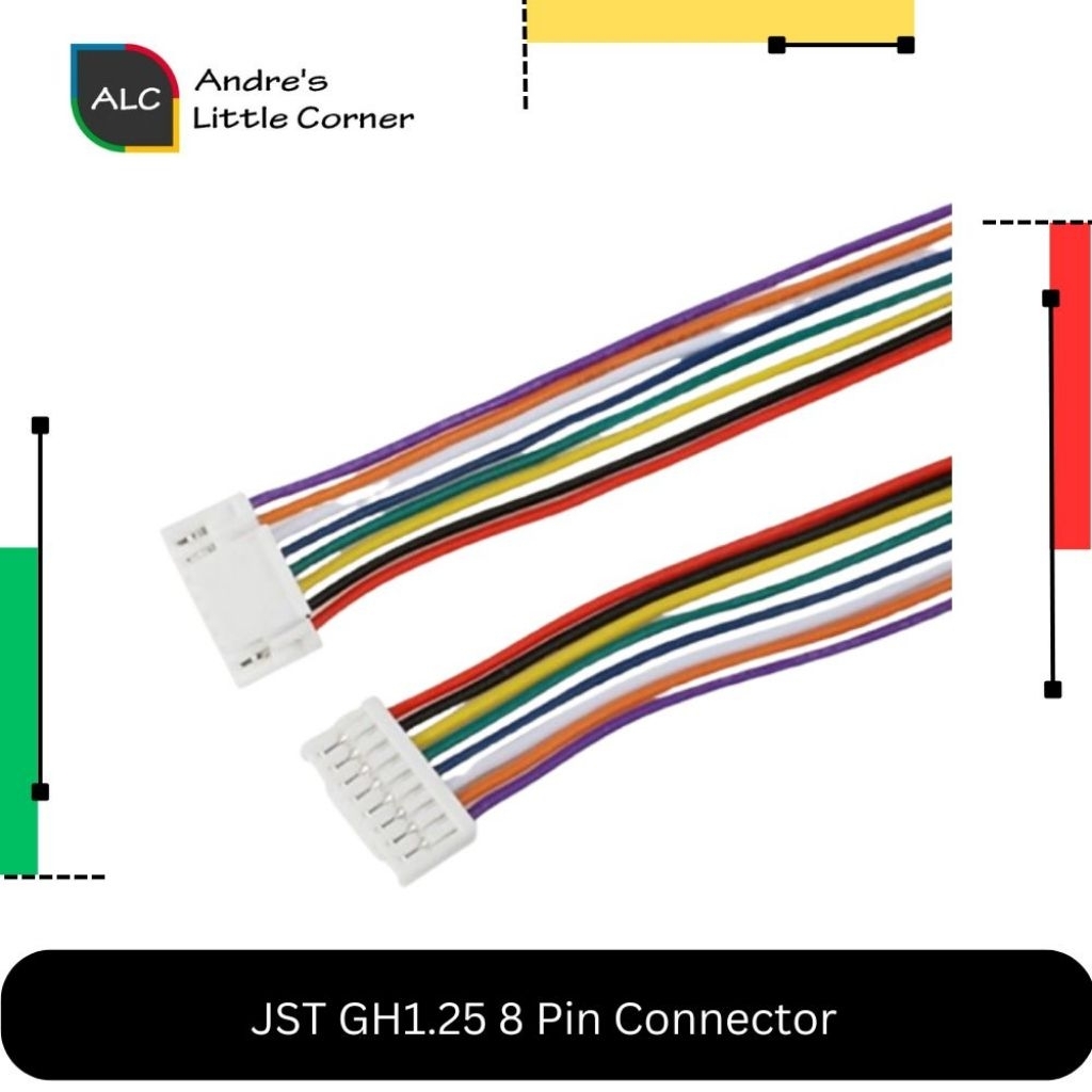 JST GH1.25 Konektor Kabel Micro 8Pin Connector GH 1.25 Female 8 Pin