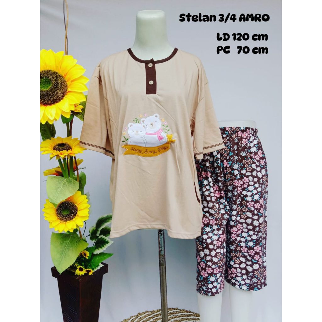 SET CELANA 3/4 PENDEK AMRO LD 120 cm / BEBIDOL JUMBO AMRO MUAT BB 85KG