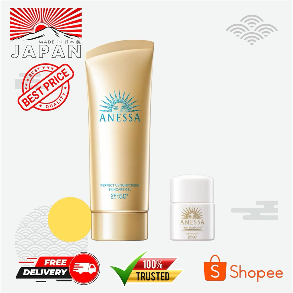 Anessa Perfect Uv Sunscreen Gel + Mini Milk Original Japan