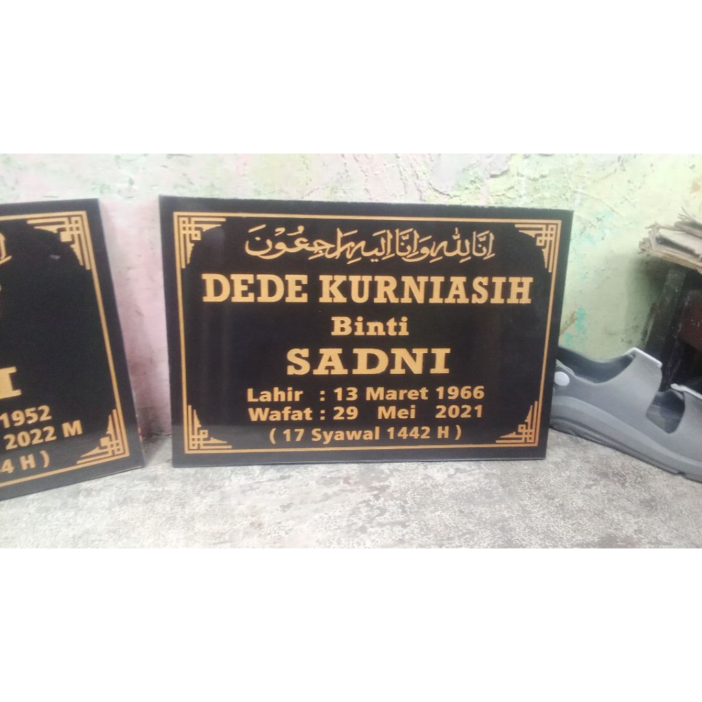 BATU NISAN NAMA 20X30