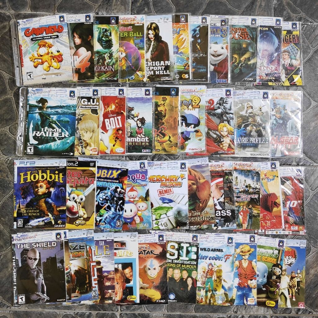 Plastik & Cover Game PS2 Sepaket