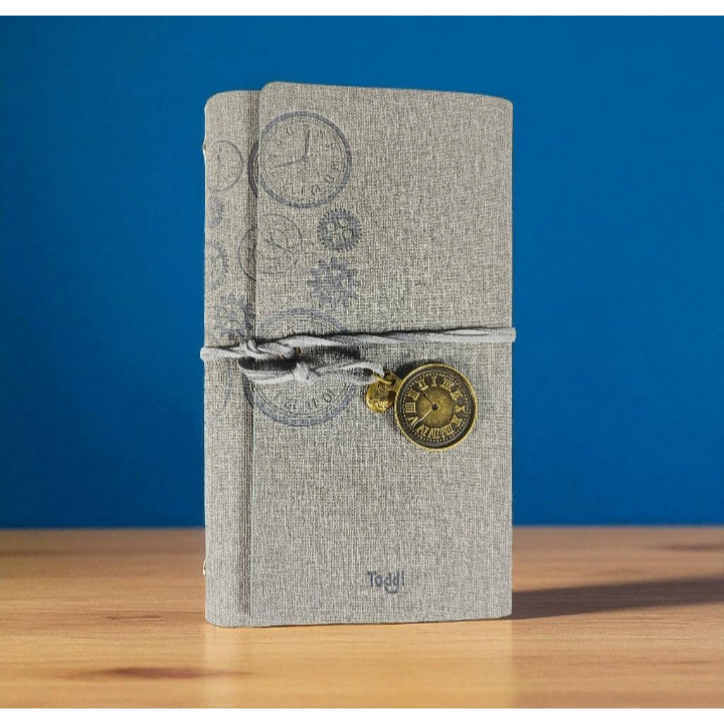 

Toddi Buku Jurnal Binder Leather Notebook A6 160 Page Grid Blank Line - T680