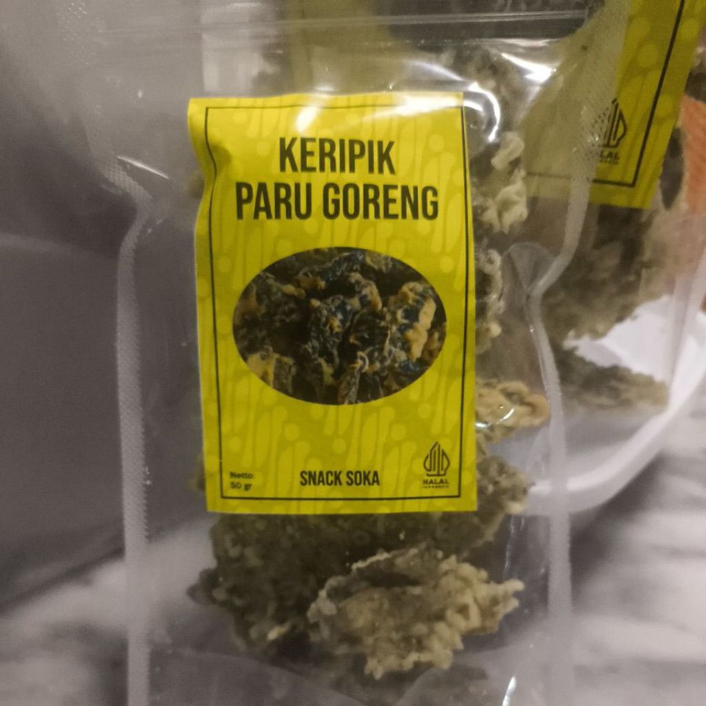

Keripik Paru Goreng Soka 50 Gram