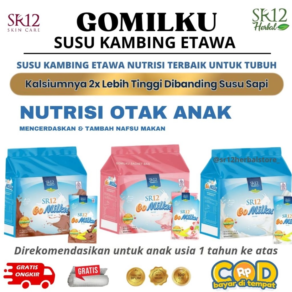 

GOMILKU SACHET SR12 / BERAT 1KG ISI 40 SACHET /SUSU GOMILKU