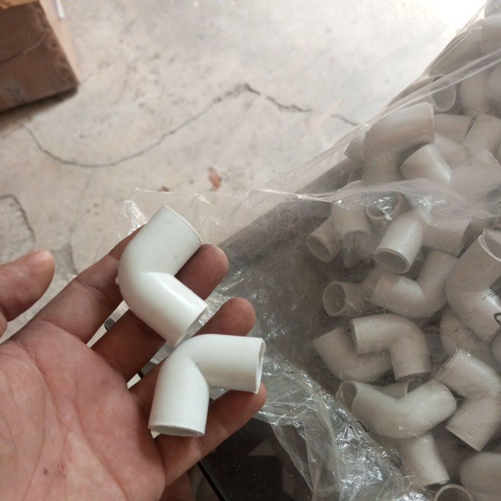 keni knee elbow listrik l bow 5/8 putih/elbow listrik