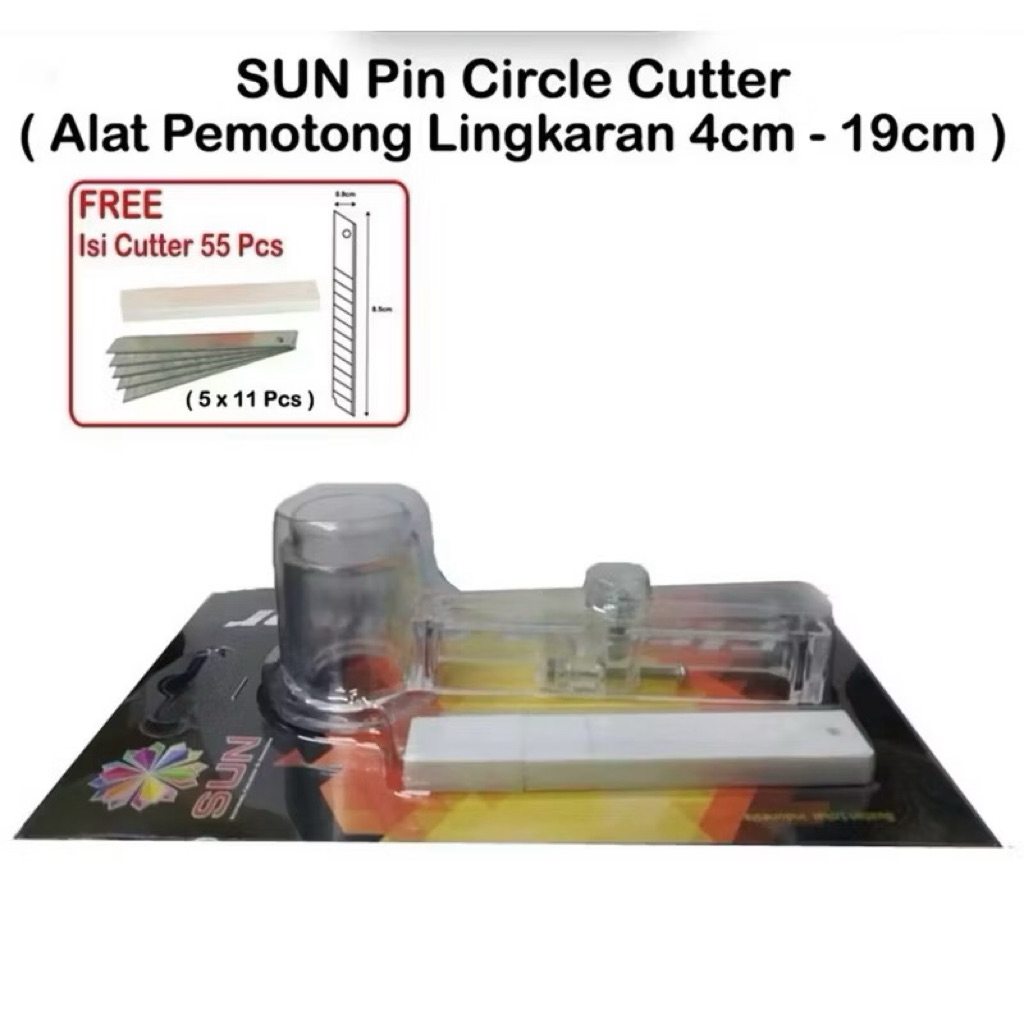 

Circle Cutter Premium 4 cm - 19 cm Alat Potong Kertas Sticker Bulat / Lingkaran / Bundar Kualitas Eksport (bisa potong sticker bontax camel, photo glossy sticker, kertas foto, HVS, Inkjet, Art paper,