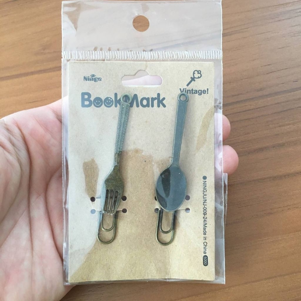 

NEW - Book Clip Set Klip Spoon & Fork Sendok & Garpu