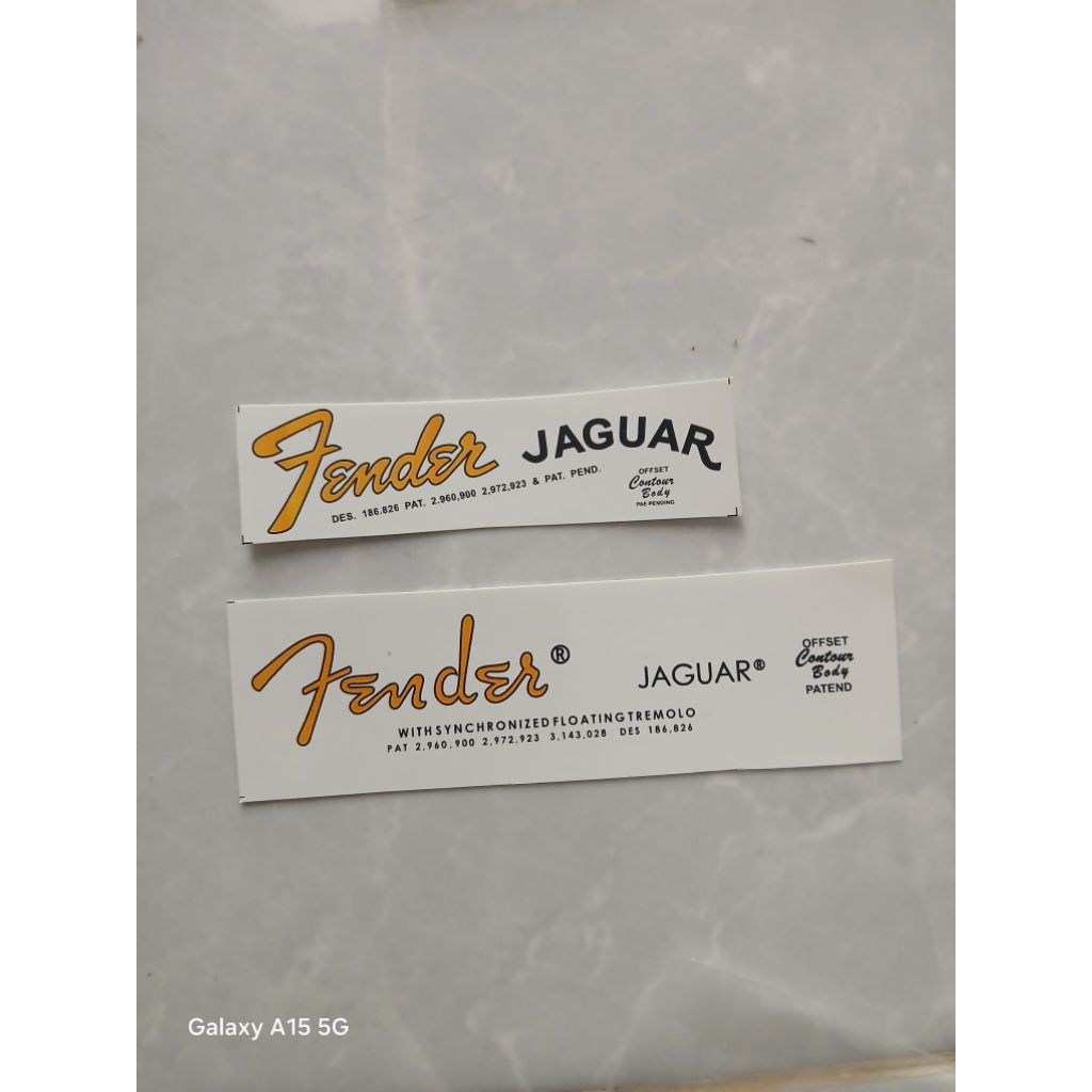 decal gitar fender jaguar curt cobain