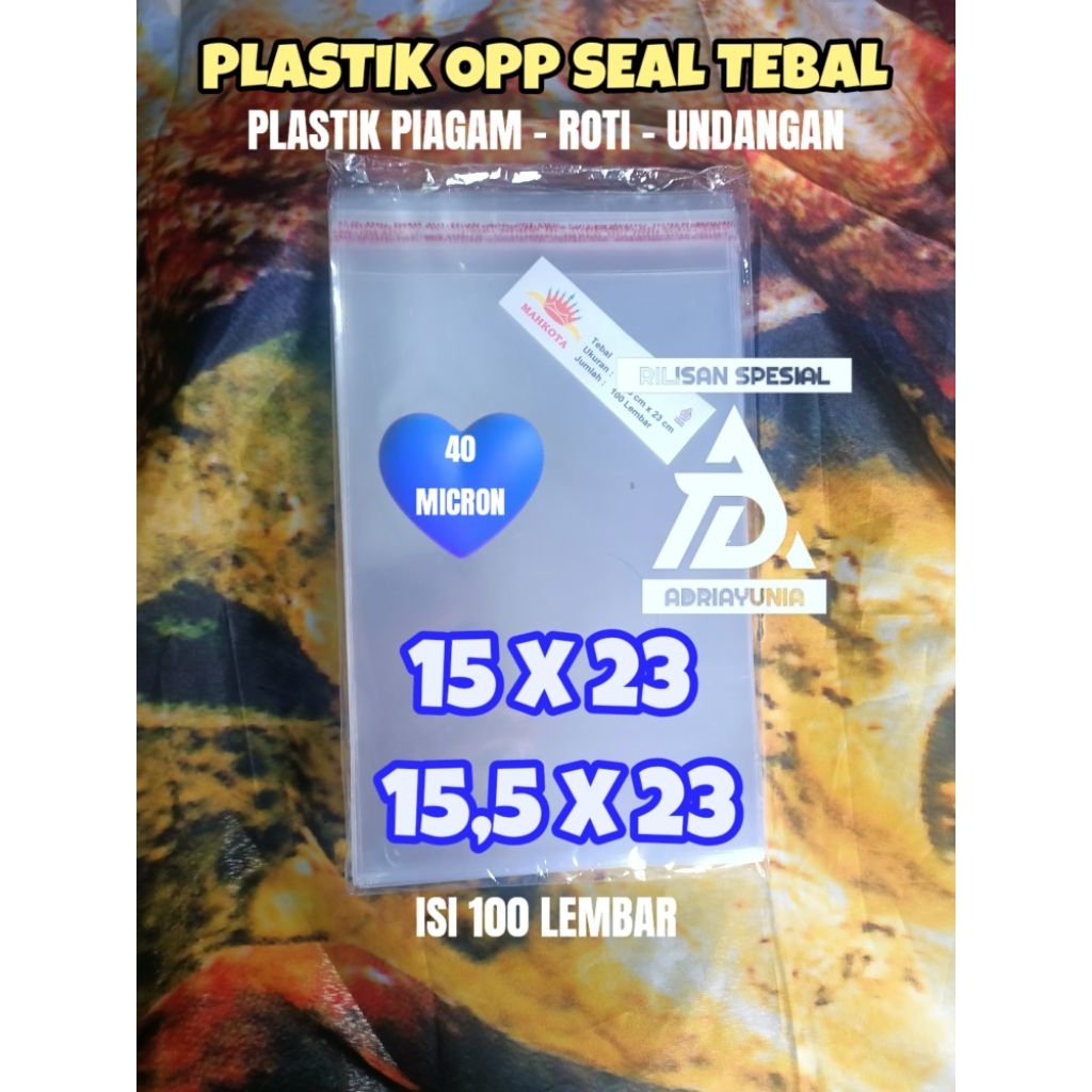 Plastik Opp 15x23 & 15,5 x 23 Souvenir - Plastik Opp 15 x 23 & 15.5x23 Piagam - Plastik Opp 15x23 & 