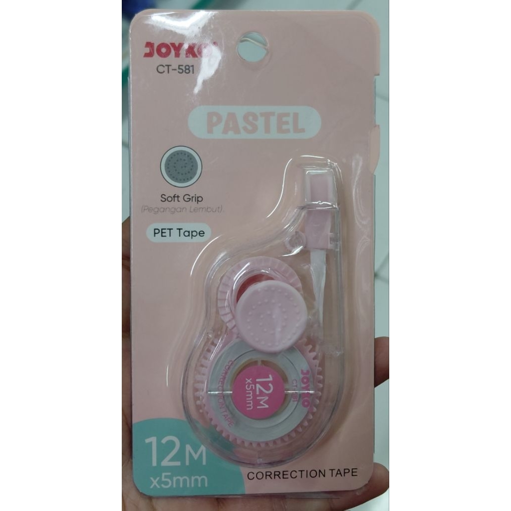 

Grosir Correct Tape Tipex Tipe X Pita Joyko Murah Warna Pastel Tipe CT581 dan CT522
