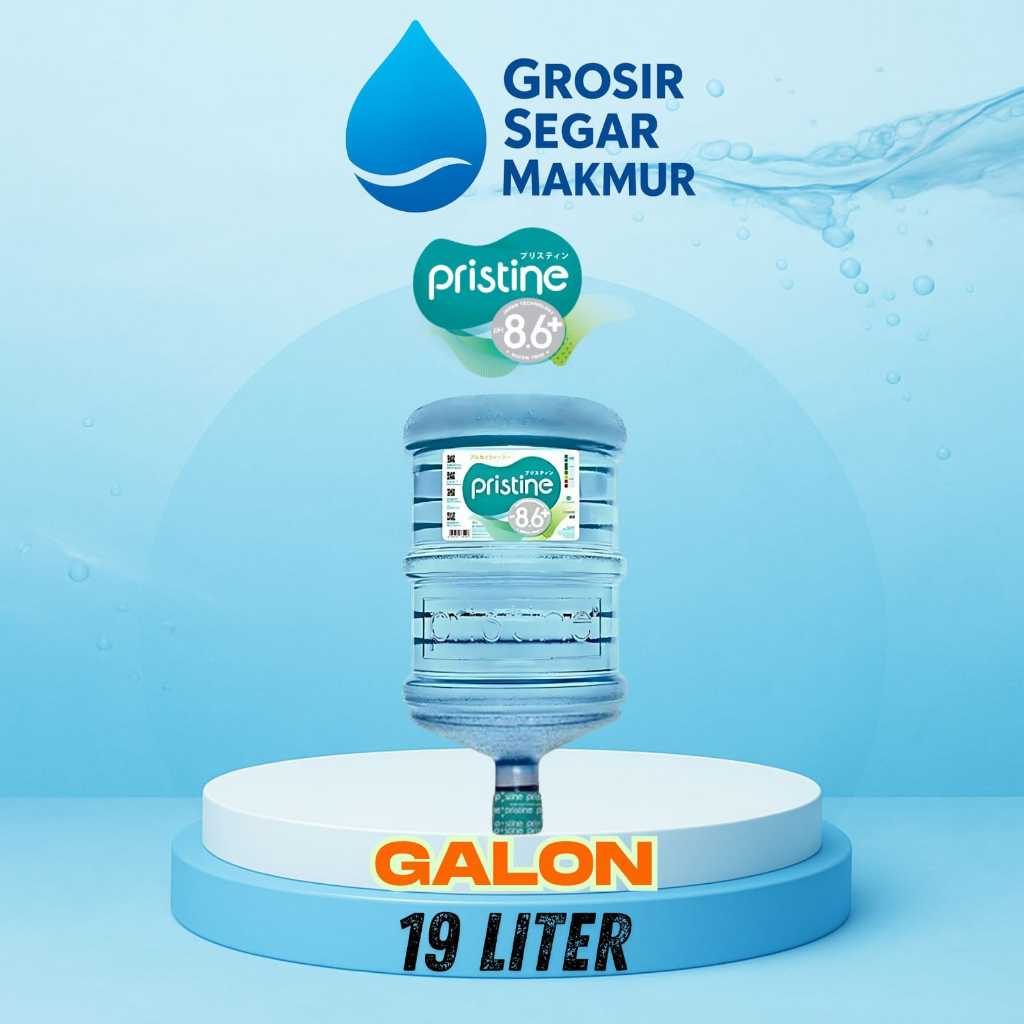 

PRISTINE Air Mineral Ph 8.6+ Galon 19 Liter