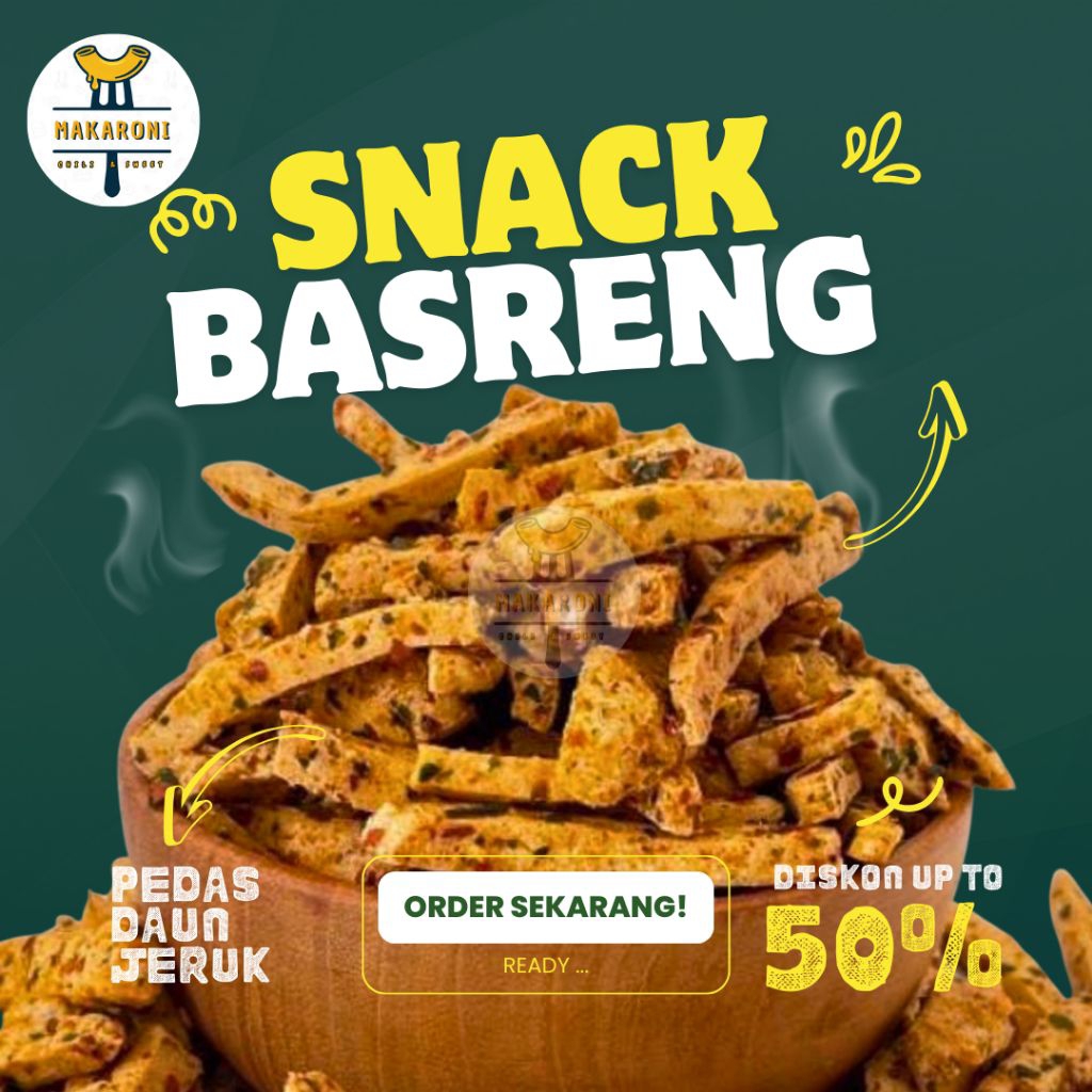 

Basreng Pedas Daun Jeruk | Kriuk Pedas Asin Cemilan Gurih