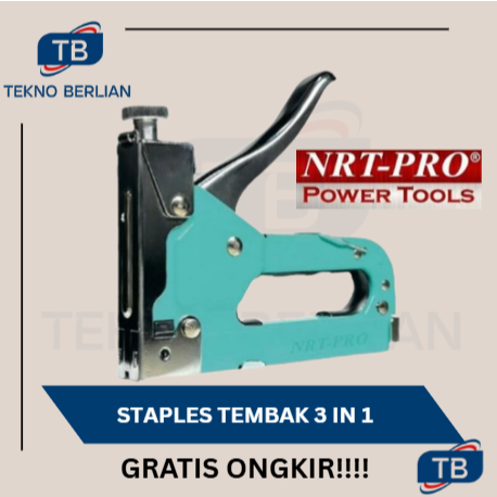 

NRT PRO Staples Tembak Gun Tacker 3in1 Stapler Jok Tembak Hekter 3 Way
