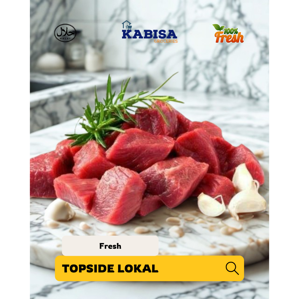 

Topside Lokal Rendang Sapi Fresh Gepuk Sop 1 KG Segar Bisa Request Potongan
