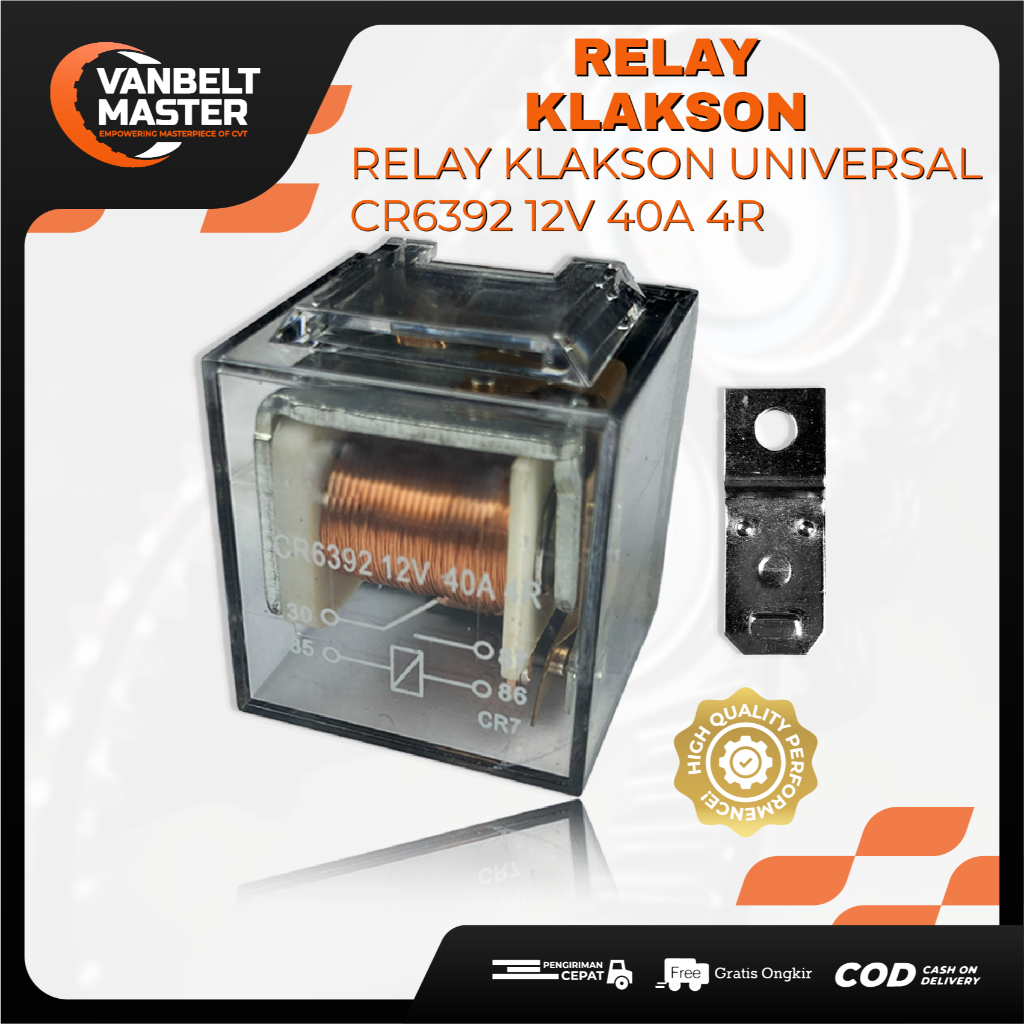 Relay Klakson Horn Kaki 4 12V 40A AMP Ampere