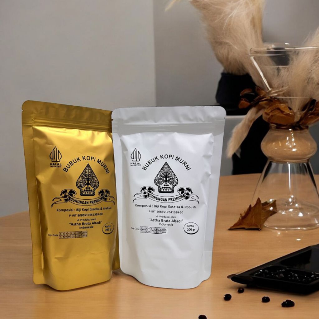 

Kopi Bubuk Murni Robusta Arabica Excelsa Khas Asli | Kopi Racik Gunungan Rasa Mantap & Wangi | Kopi Lokal Premium 250gram