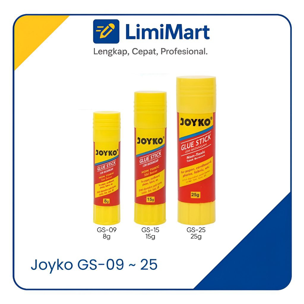 

Glue Stick Joyko GS-09 GS-15 GS-25 Lem Kertas Batang 8g 15g 25g - LimiMart