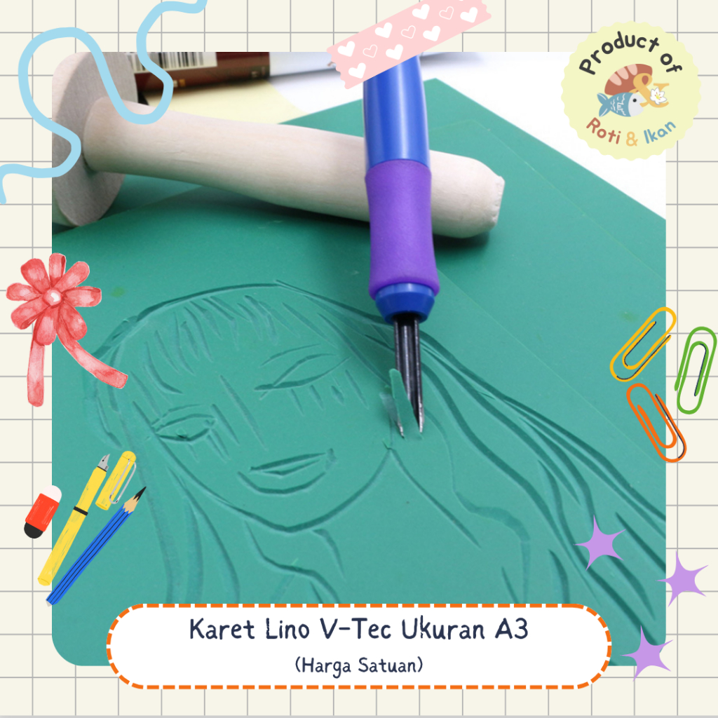 

Karet Lino V-Tec Ukuran A3