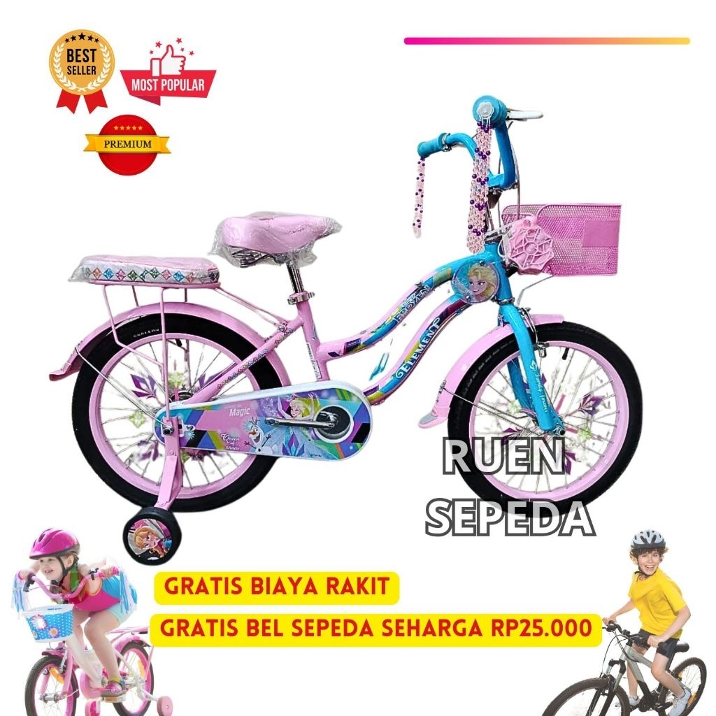 Sepeda Anak Perempuan Element Frozen 16 18 Sepeda Mini Roda Empat Frozen