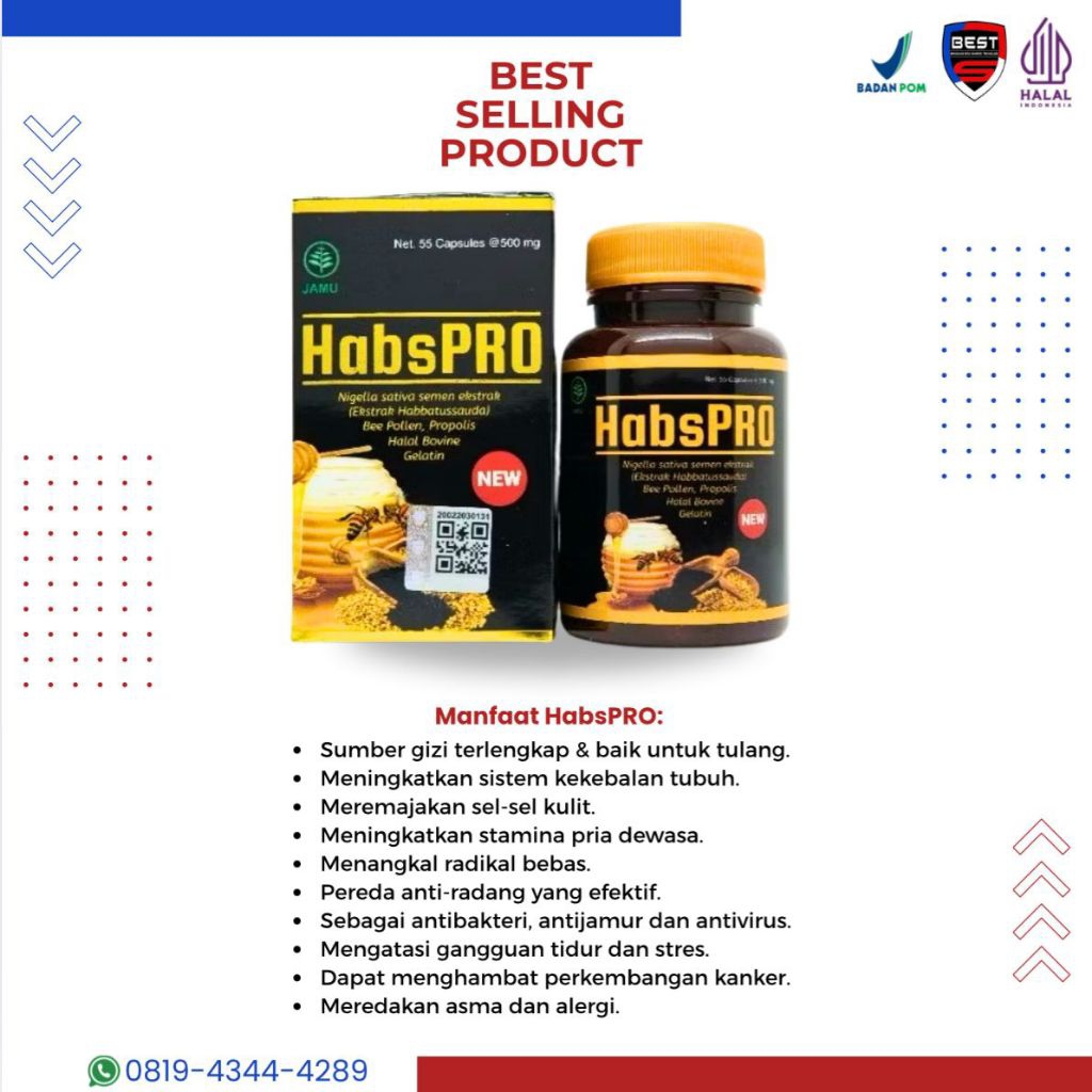 Habbatussauda - HabsPRO - Obat Herbal - Diabet - 100% Original