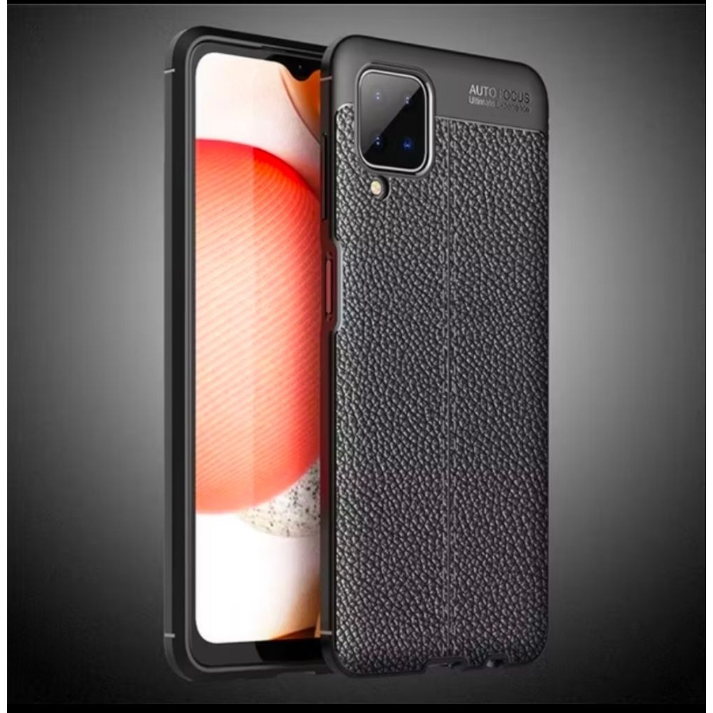 Case Auto Fokus Samsung Galaxy A12 Leather Experience SoftCase Slim Ultimate / Casing Kulit