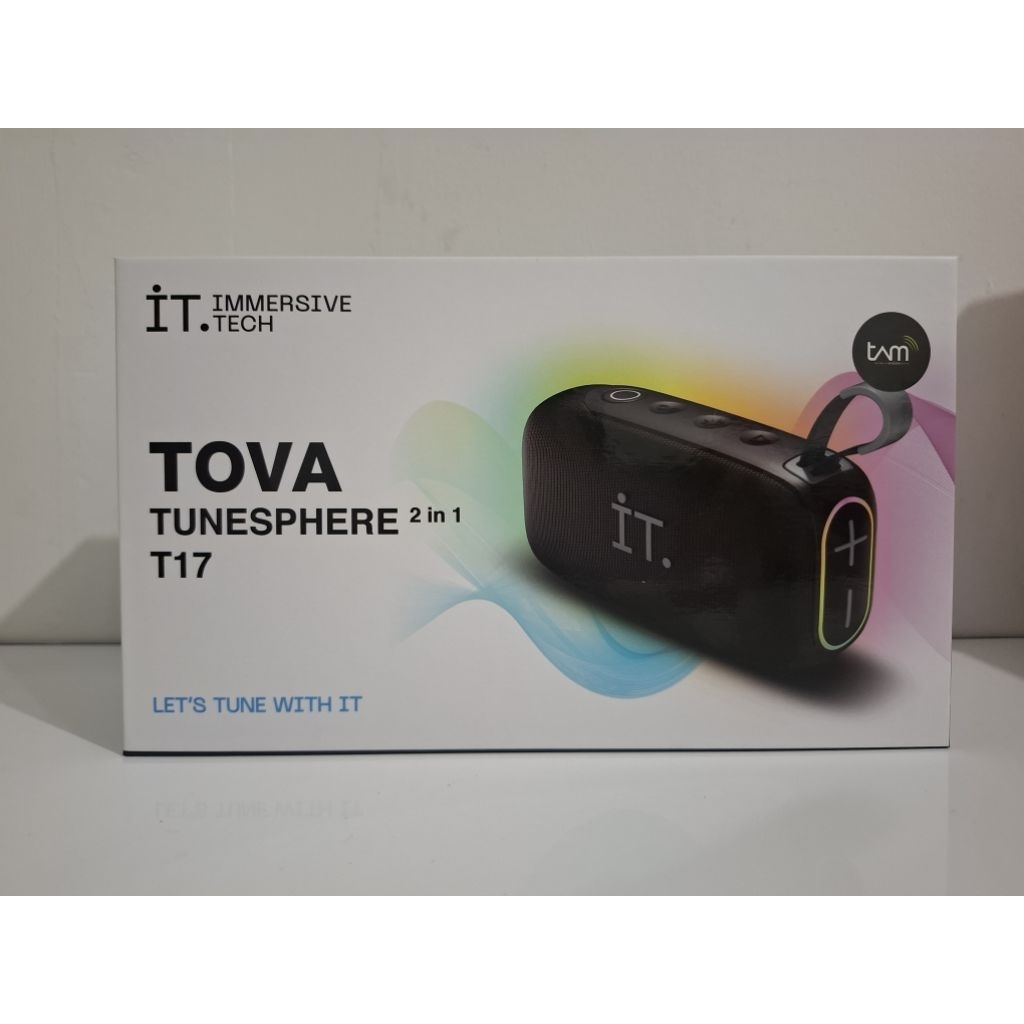 Speaker Bluetooth Tova Tunesphere T17 iT Immersive Tech Sealed New