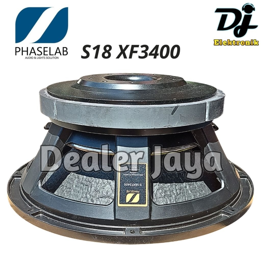 Speaker Komponen Phaselab S18 XF 3400 / S18 XF3400 / S18XF3400 - 18 inch (Phase Lab)