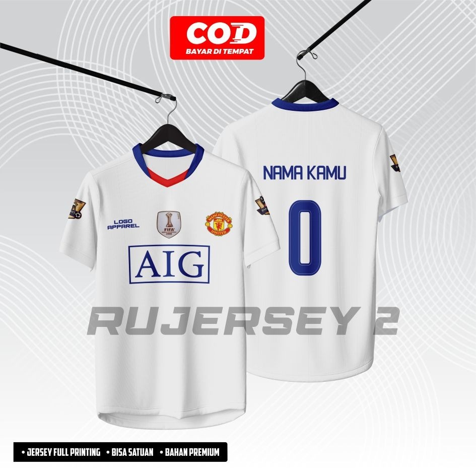 Jersey MU UTD 2008 Away Full Printing