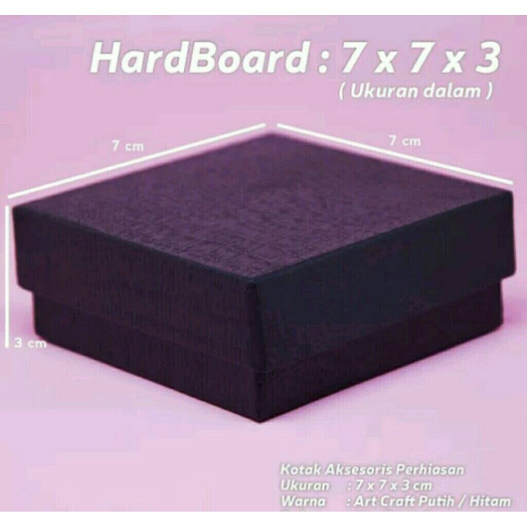 

Kotak Hardboard/Kotak Aksesoris/Kotak Perhiasan 7x7x3cm
