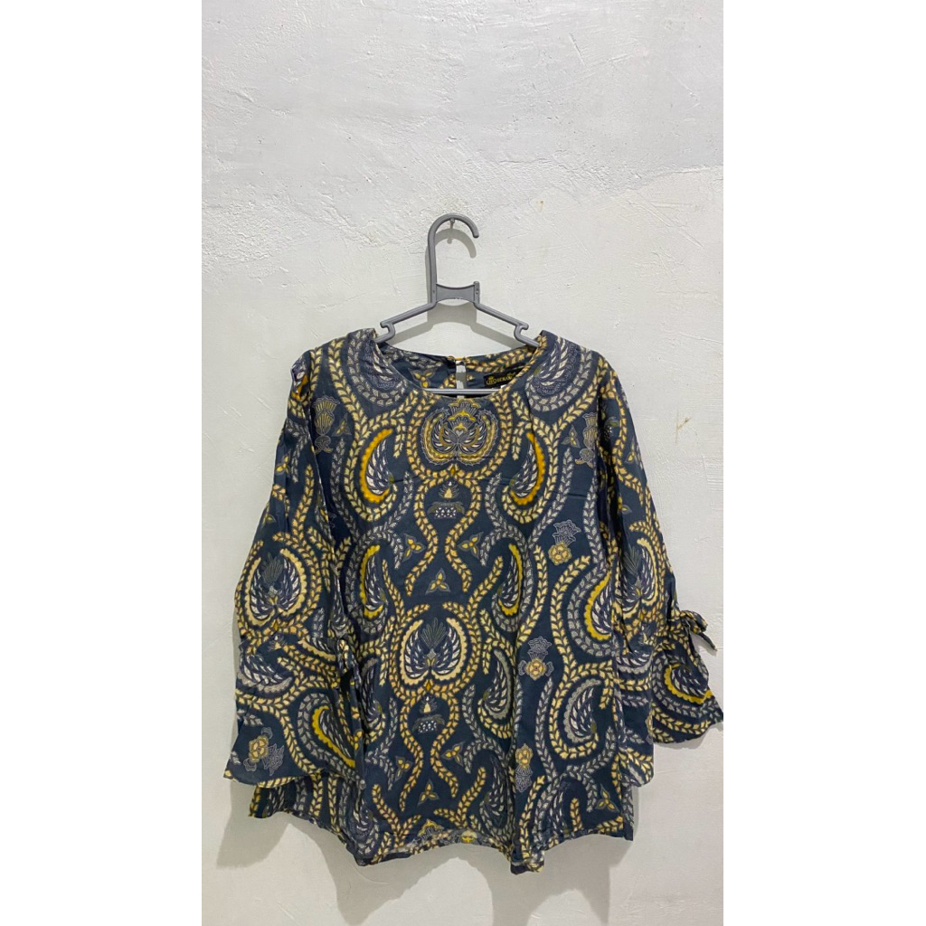 blouse batik wanita lengan panjang