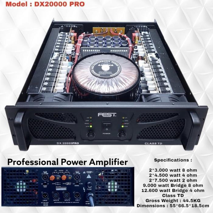 Power Amplifier FEST DX 20000 PRO Original Fest DX20000 PRO Class TD | LAPAK ELEKTRONIK