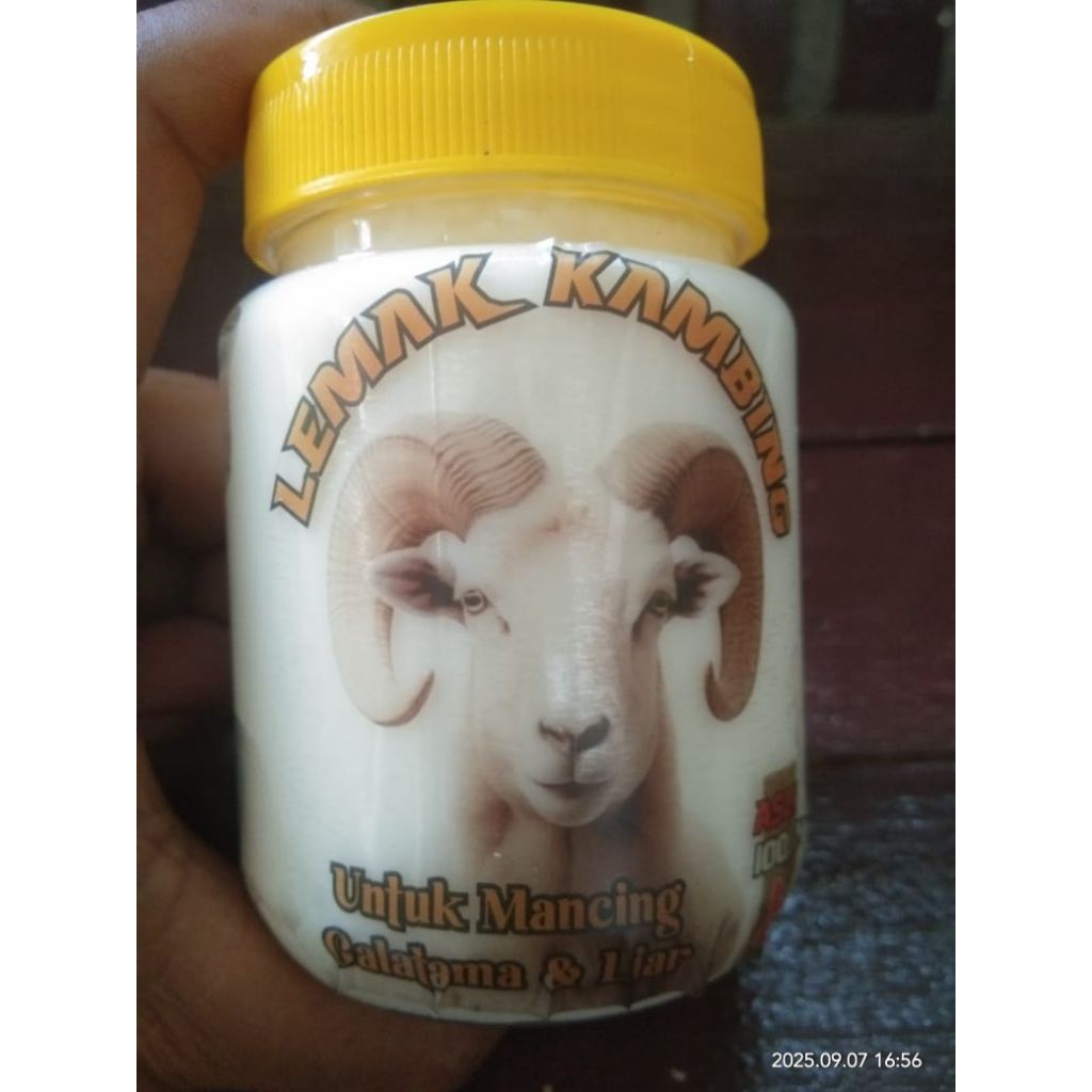 UMPAN LEMAK KAMBING ASLI 100 % PERANGSANG MANCING IKAN GALATAMA & LIAR KEMASAN 200 GRAM / 200 ML