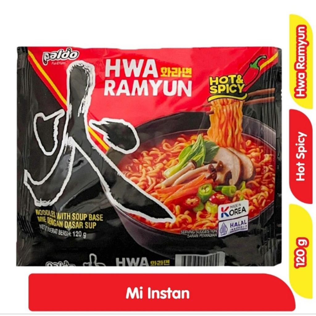 

Paldo Hwa Ramyun Mi Instan Pedas 120 g