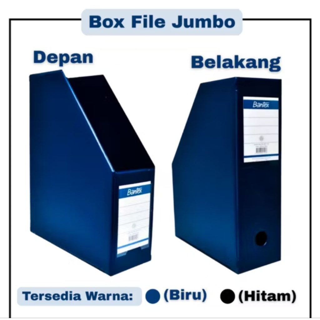 

Box File Bantex 4011 Folio 10cm [ 6 Pcs dan 12 Pcs ] Magazine File Biru dan Hitam
