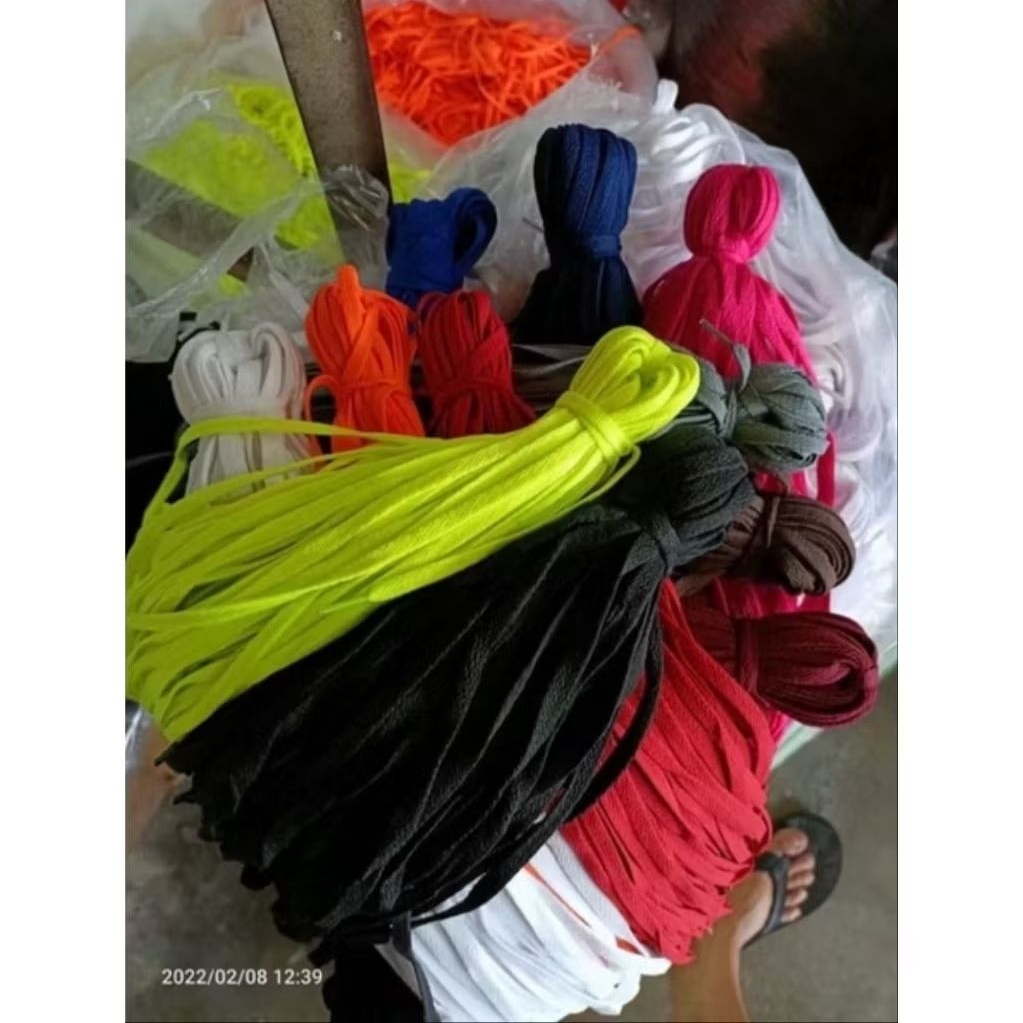 Tali Sepatu Rajut Gepeng 1 Kodi/ 20 pasang