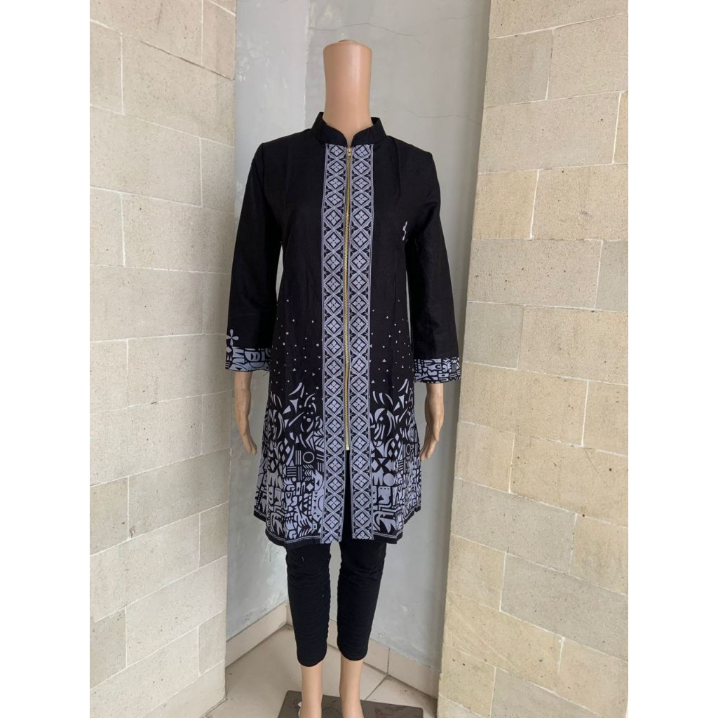 Tunik Batik Wanita Modern | Atasan Fashion Wanita Tunik Busui Friendly Premium | Baju Batik Wanita