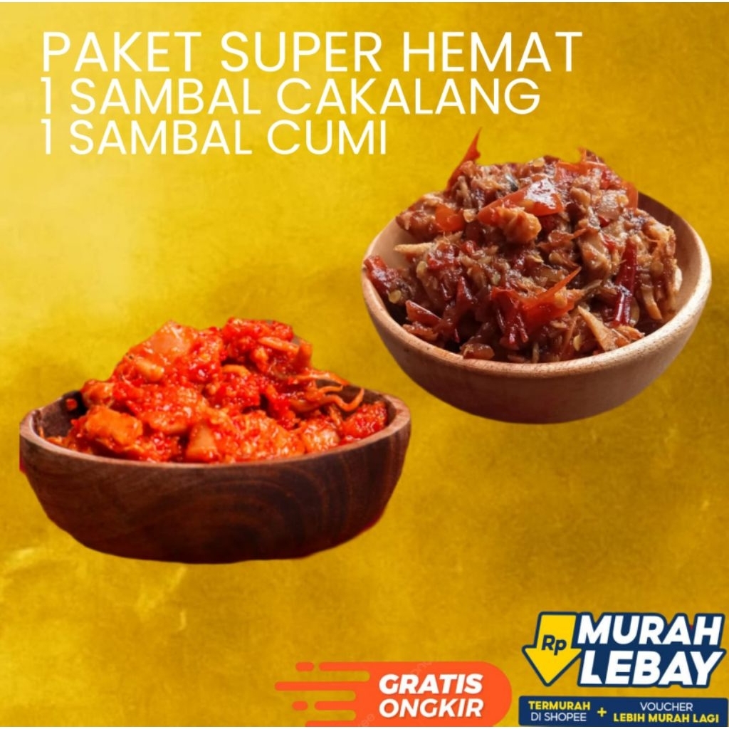 

Paket Hemat 1 Sambal Cumi dan 1 Sambal Cakalang halal Homemade
