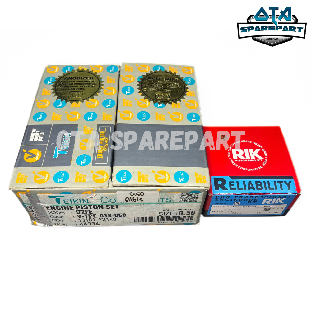 Seher Piston + Ring Seher Toyota Corolla Altis 2001-2015 Teikin
