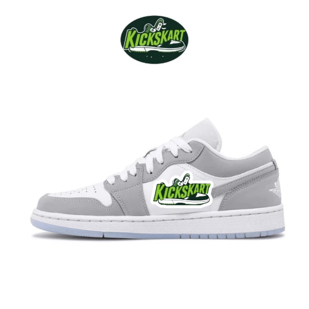 SepatuAJ 1 Low White WolfGrey